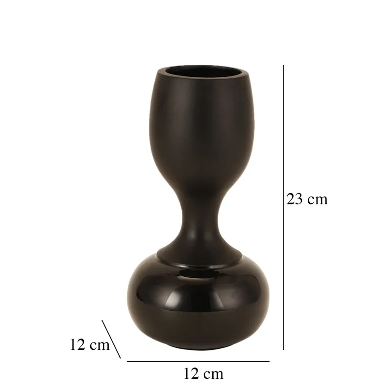 Blaise Enamel Vase - Black media 4