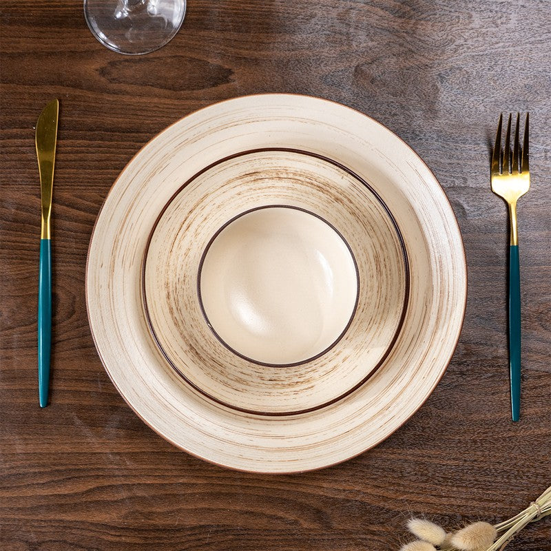 Cream Ceramic Dinner Set - 18 Piece Set media 4