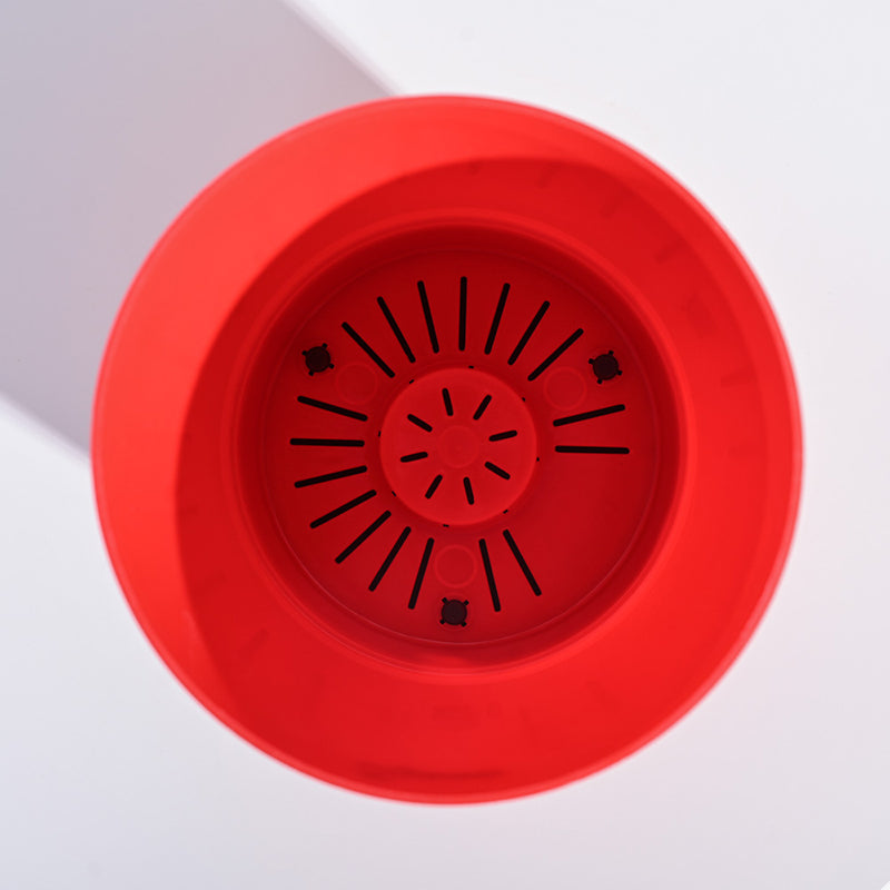 Ugaoo Mossy Bottom Plastic Planter (Red) - Set Of Five media 5