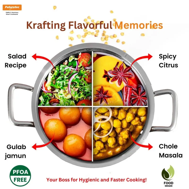 Kraft Cook Craze Kadhai With Lid - 1500 mL media 4