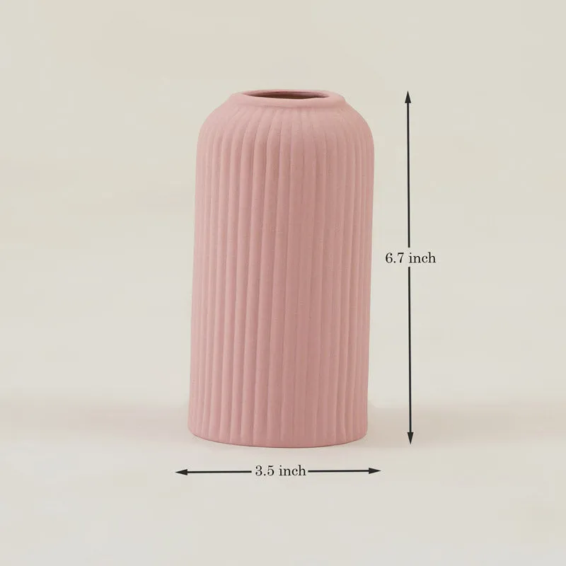 Abdiya Ceramic Vase - Pink media 5