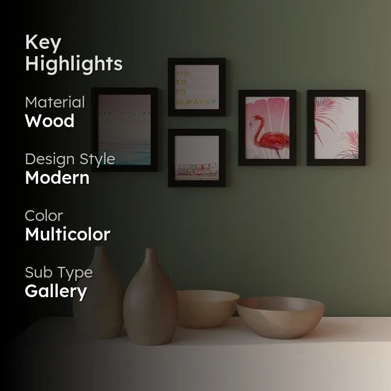 Painterly Flamingo Wall Art - Set Of Five media 2