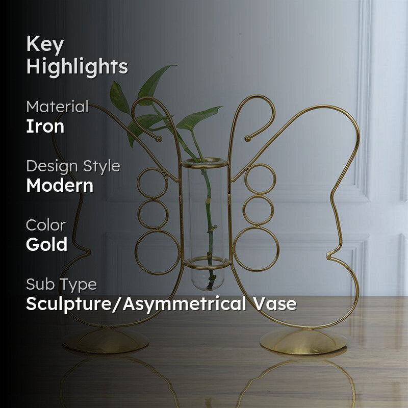 Nector Glow  Test Tube Planter - Gold media 2