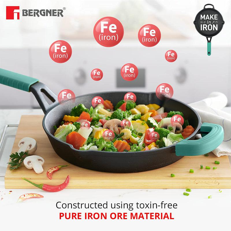 Bergner Induction Safe Frying Pan (Blue) - 10 Inches media 3