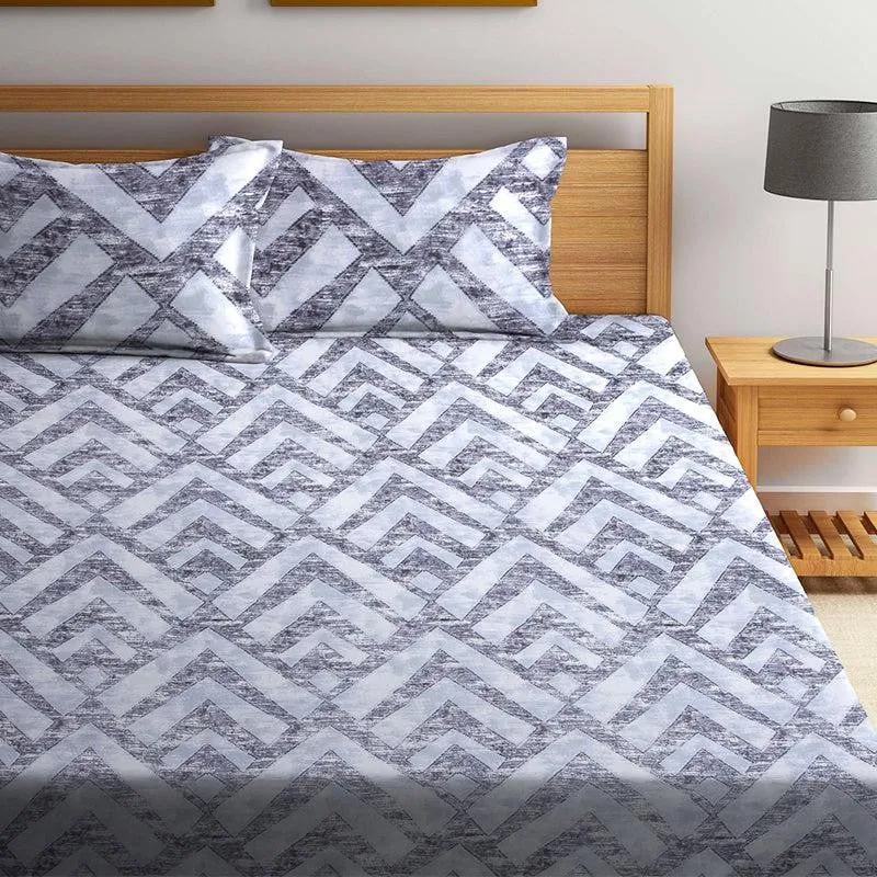 Simba Geometric Bedsheet - 150 GSM media 1