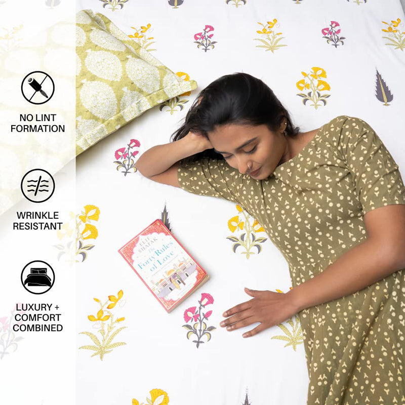 Urban Space Bageecha Cotton Bedsheet - 200 TC media 6