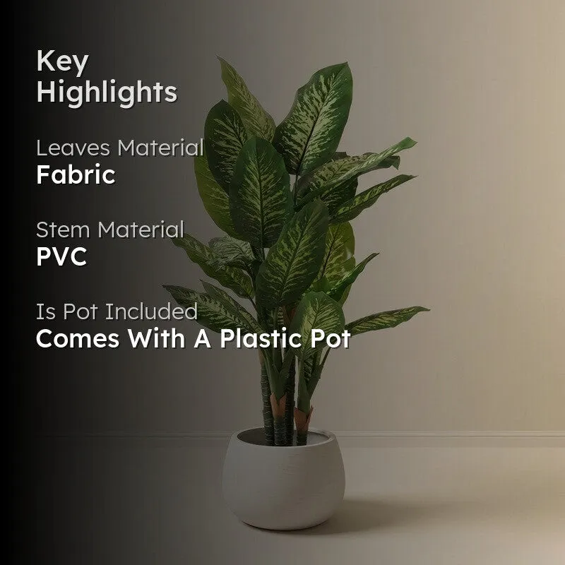 GreenSphere Artificial Plant With Black Plastic Pot - 4.8 ft media 2