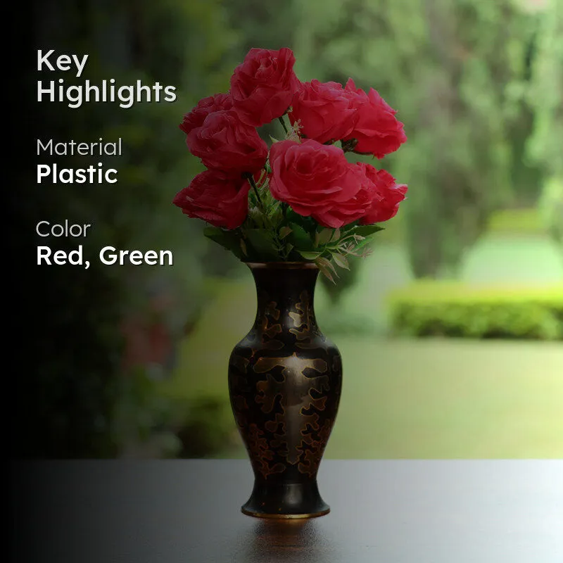 Fiora Artificial Rose (Red) Set of Two media 2