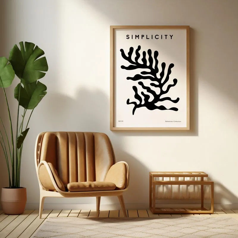Natural Rhythm Canvas Wall Painting With Brown Frame media 6