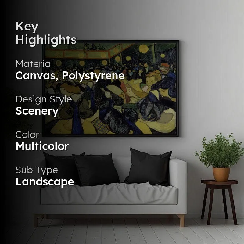 The Dance Hall In Arles By Vincent Van Gogh - Black Frame media 2