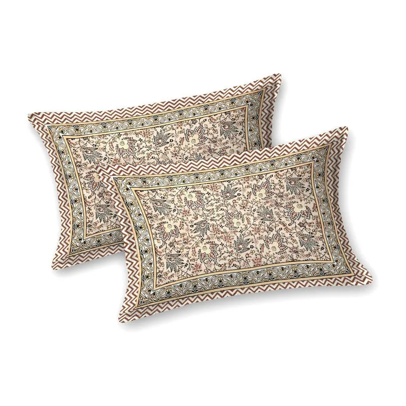 Geora Cotton Bedsheet (Beige) - 240 TC media 4