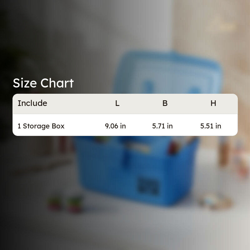 SnapLock Plastic Storage Box - Blue media 7
