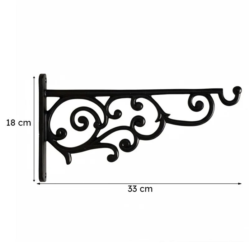 Wilme Vintage Wall Bracket - Black media 6