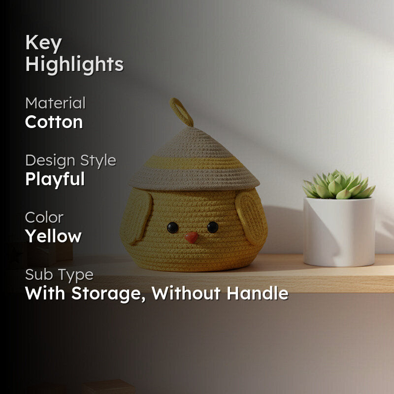 Hugsy Cotton Storage Basket media 2