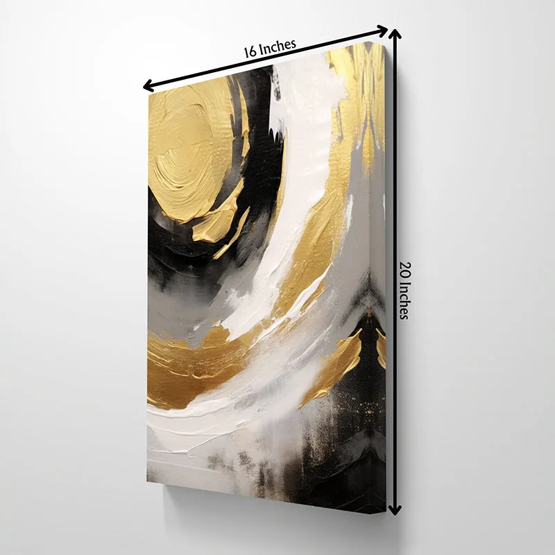 Ink & Gold Canvas Wall Painting media 5