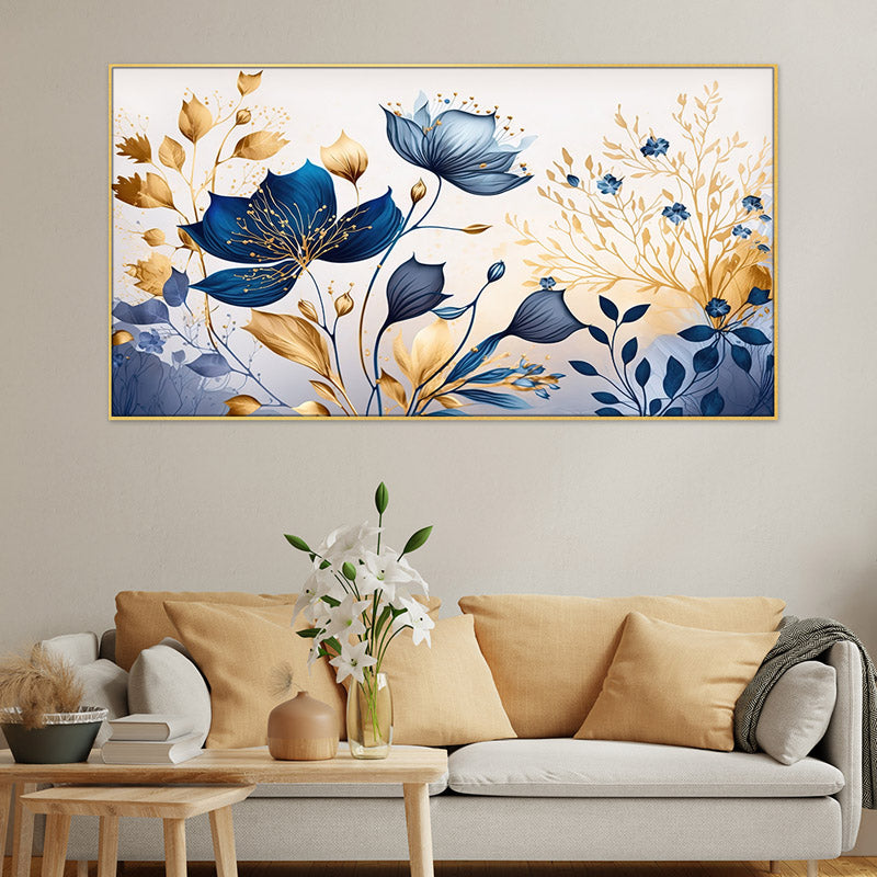 Lelo Abstract Flora Canvas Wall Painting