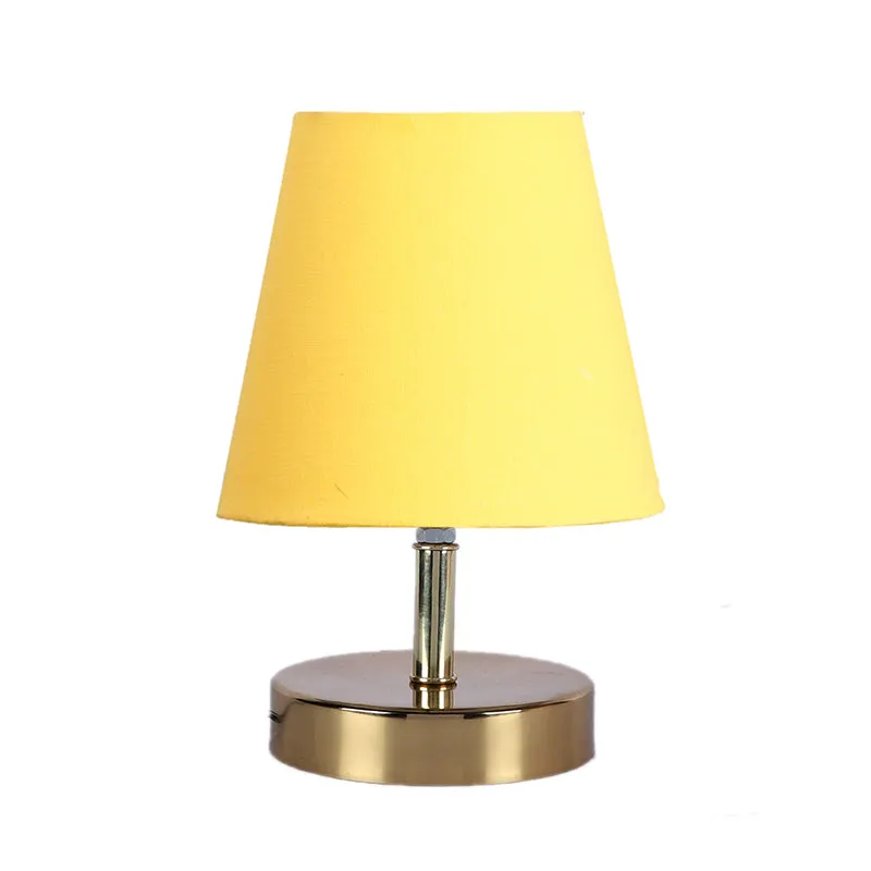 Alba Fabric Table Lamp - Yellow,Gold media 3