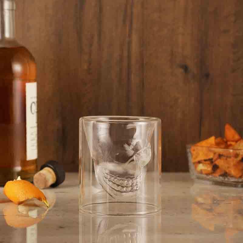 Goth Skull Old Fashioned Shot Glasses (75 mL ) - Set Of Two media 4