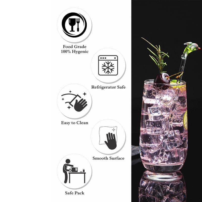 Jean Glass Tumbler (360 ML) - Set Of Six media 6