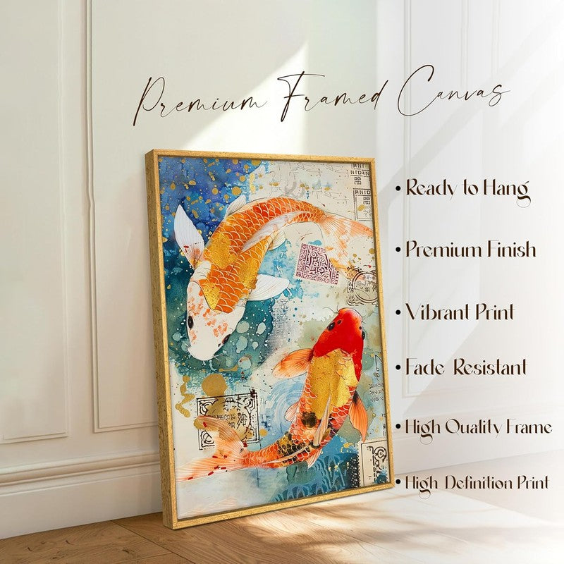 Koi Reverie Wall Art With Frame media 4