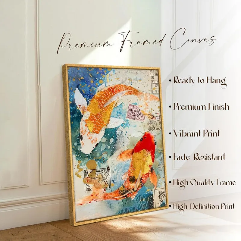 Koi Reverie Wall Art With Frame media 4