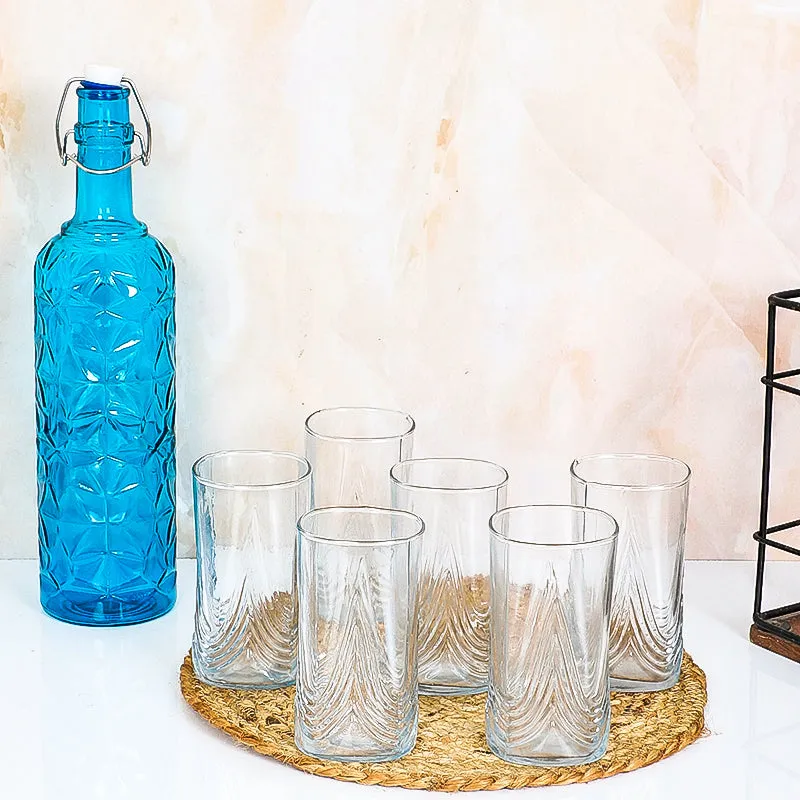 Rafferty 1000 mL Water Bottle With 300 mL Glasses - Seven Piece Set media 1