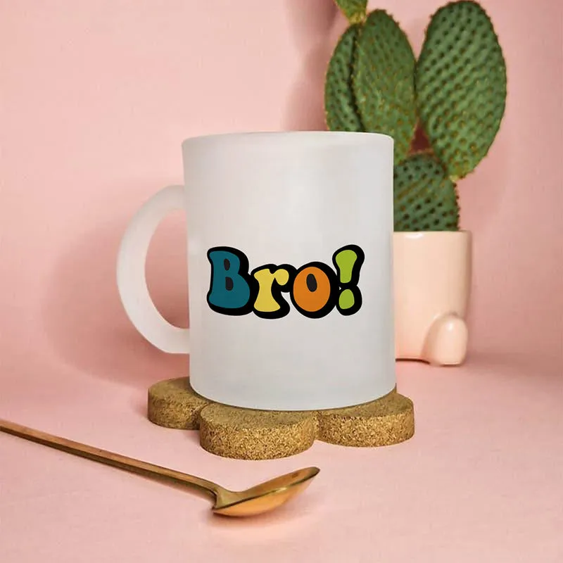 Bro Broski Glass Coffee Mug (330 mL) media 1