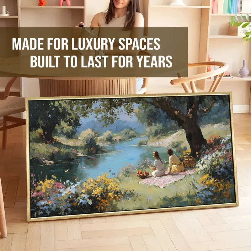 Fields of Ease Canvas Wall Painting With Frame media 5