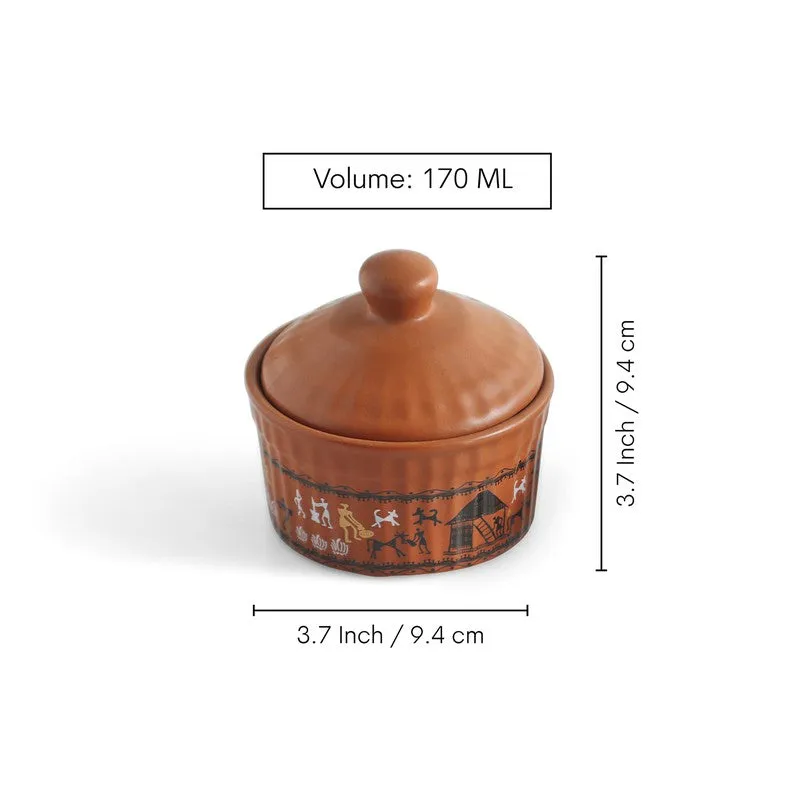 Elora Craft Ceramic Jar (170 mL) - Set Of Two media 6