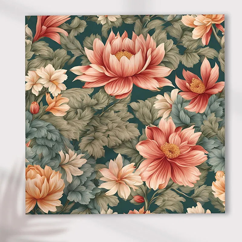 Autumn Lotus Canvas Wall Art media 3