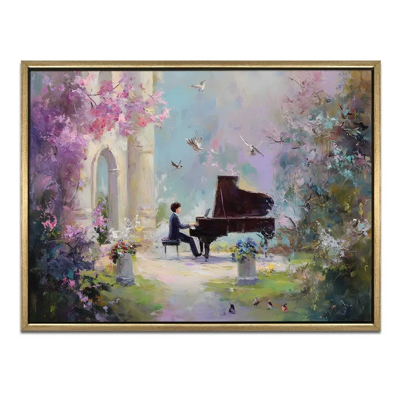 Petal Symphony Canvas Wall Painting With Frame media 3