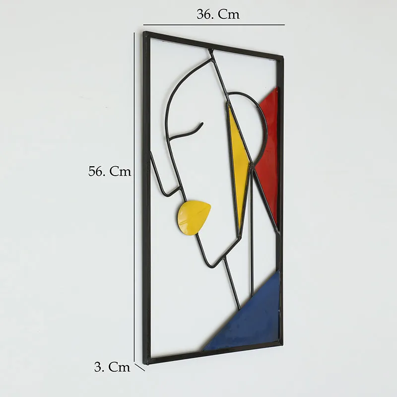 Lines & Faces Metal Wall Accent media 5