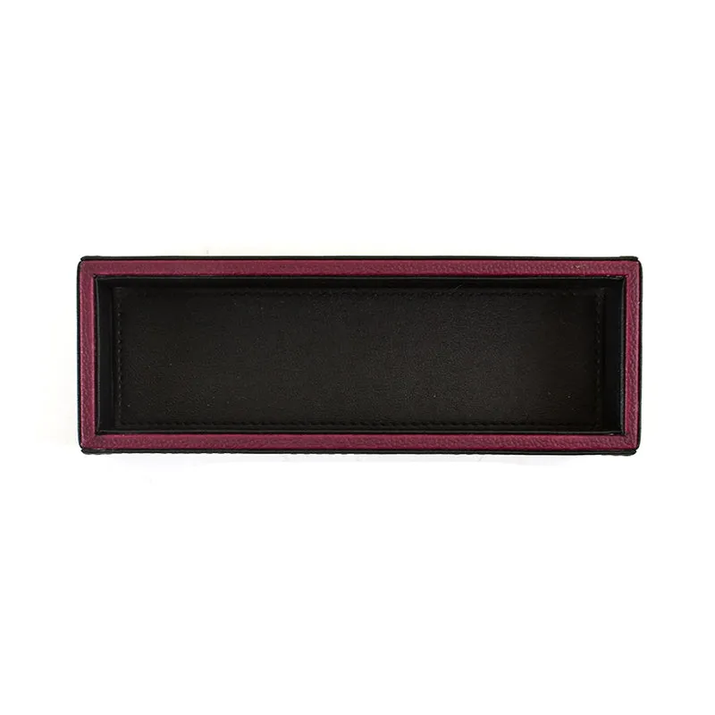 Tisca Faux Leather Cutlery Tray - Black media 7
