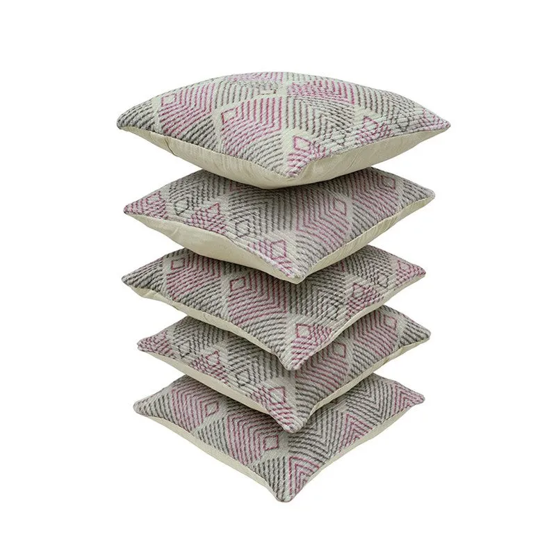AngularAura Cushion Cover (Coral) - Set Of Five media 5