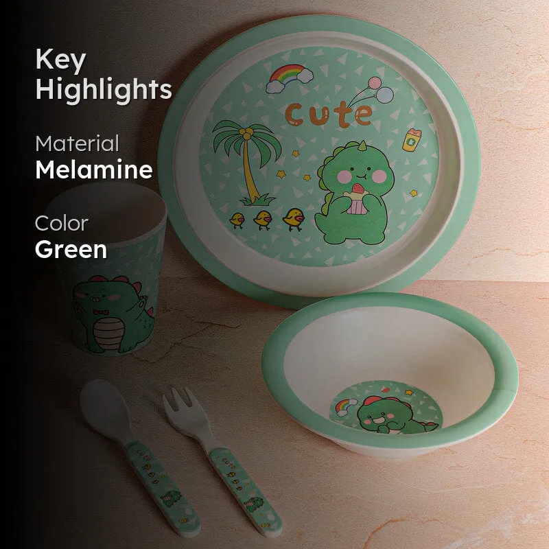 Dino Era Kids Dinner Set - Five Piece Set media 2
