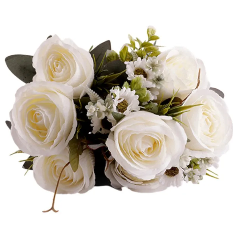 AarviDecor Pure Rose Silk Artificial Flowers media 5