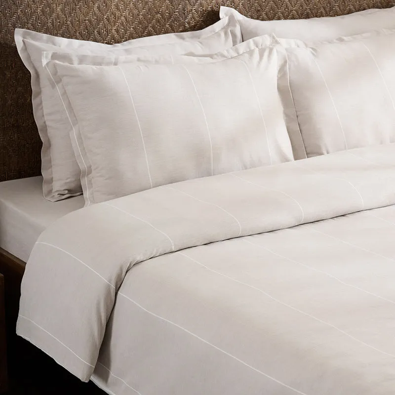 Velvet Dunes Chambray Duvet Cover media 1