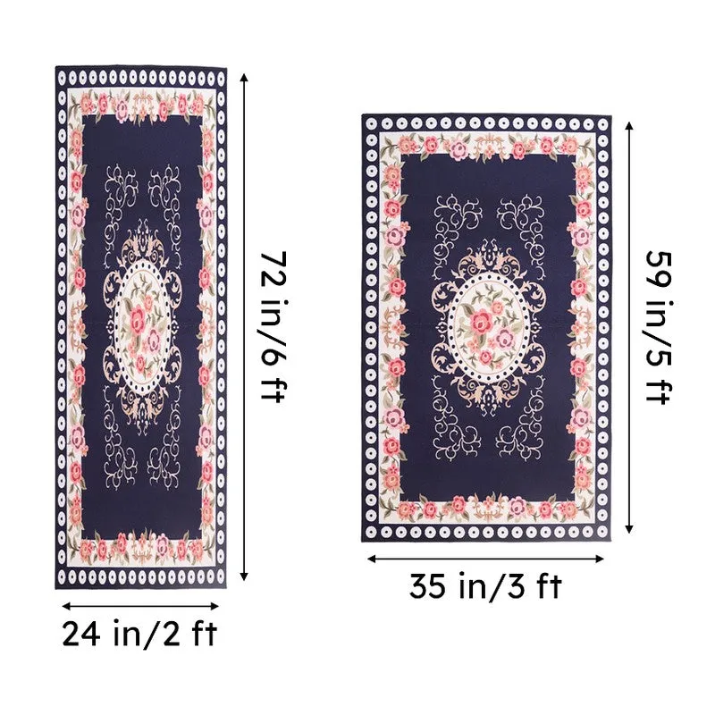 Floral Paradise Anti-Skid Carpet media 7