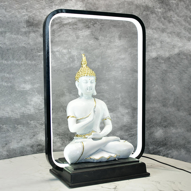 Blessing Buddha Resin Showpiece media 5