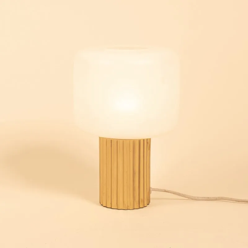 Orange Tree Glided Glass Table Lamp - White,Gold media 7