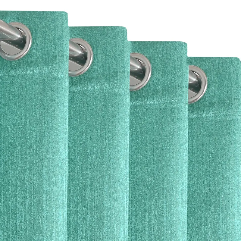 Saral Home Auriel Room Darkening Curtain - Teal media 4