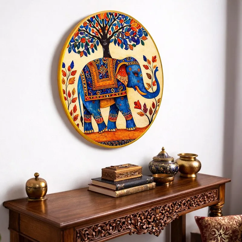 Vibrant Elephant Ethnic Paper Wall Art media 3