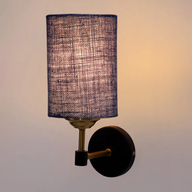 Sienna Sleek Jute Wall Lamp - Blue media 4
