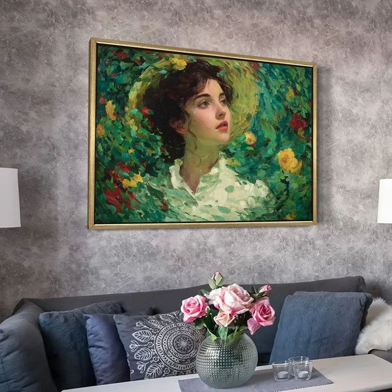 Floral Vortex Canvas Wall Painting With Frame media 6