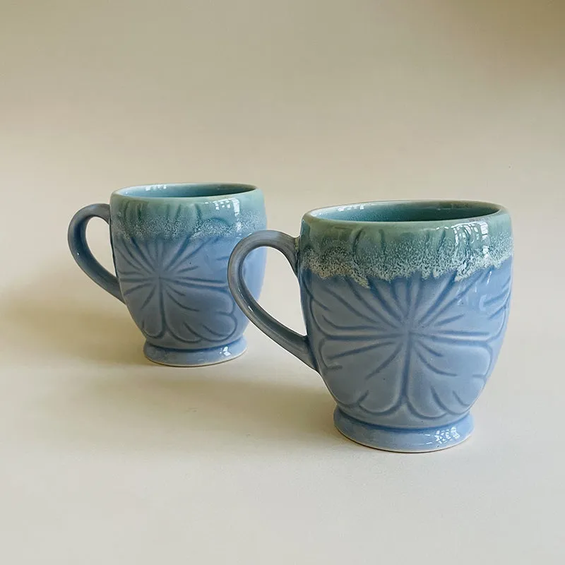Linum Ceramic Coffee Mug (350 mL Each) - Set of Two media 1