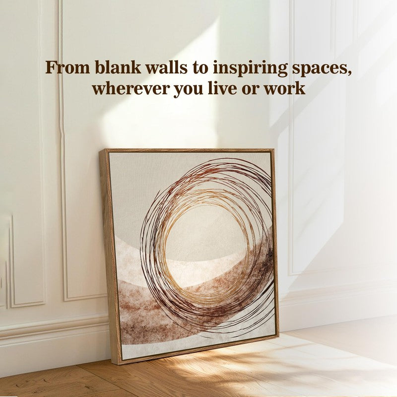 Deserted Spiral Canvas Wall Art With Frame media 6