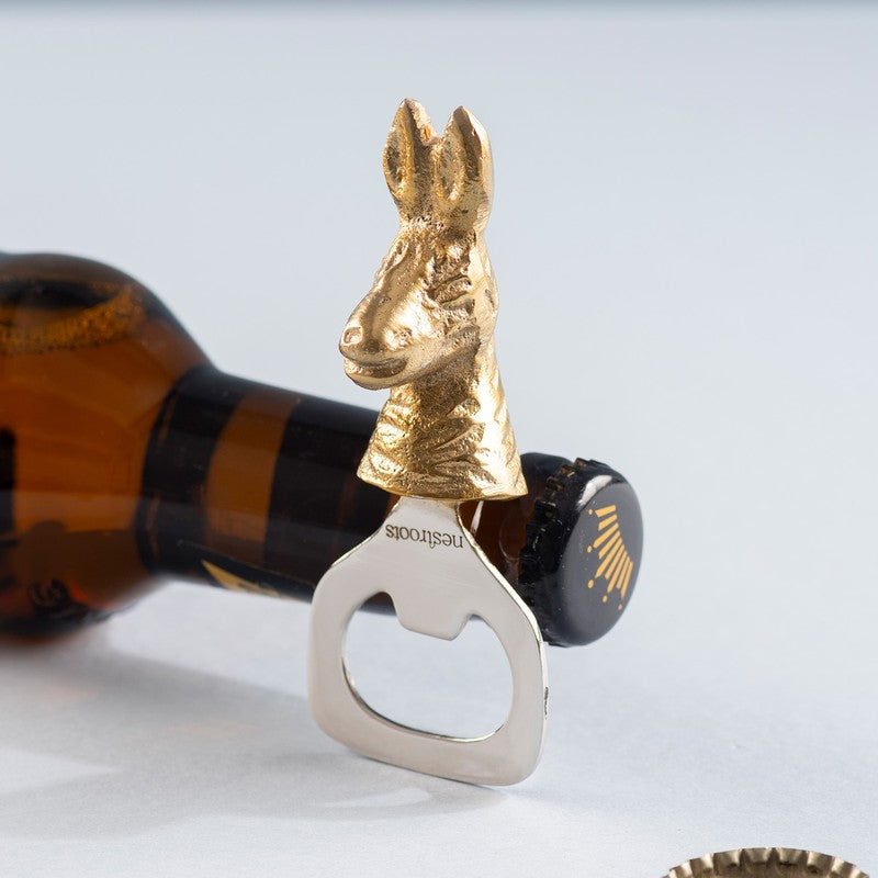 Bunny Pop Stainless Steel Bottle Opener - Gold