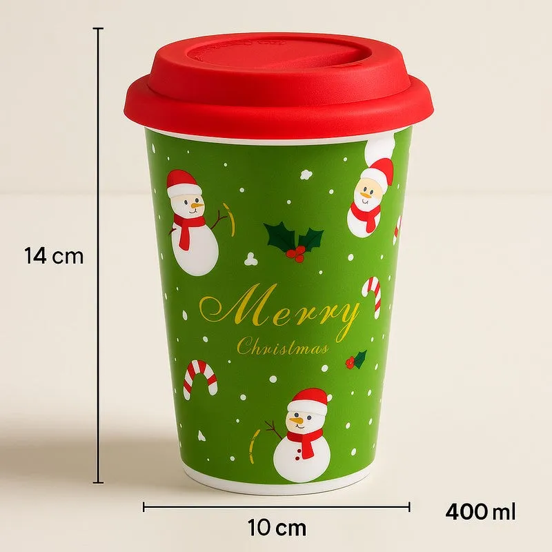 Frosty Ceramic,Silicone Coffee Mug (400 mL) media 6