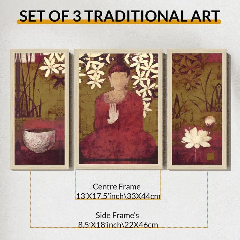 Stillness Within Wall Art - Set of Three media 9