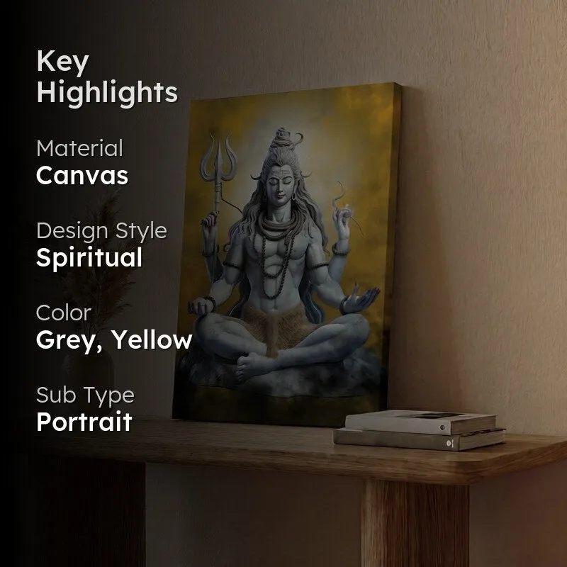 Lord Shiva Grace Canvas Wall Painting media 2